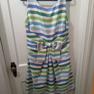Kate Spade striped Jillian Dress shoreline blue/green